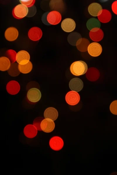 Multicolored defocused bokeh lights background — Stock Photo, Image