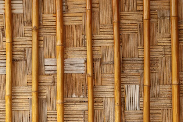 又脏又臭的柳条竹面板的背景. — 图库照片