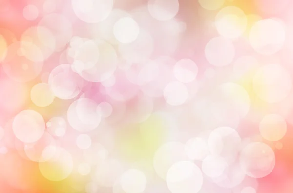Abstract bokeh background: pink, yellow and white. — Stock Photo, Image