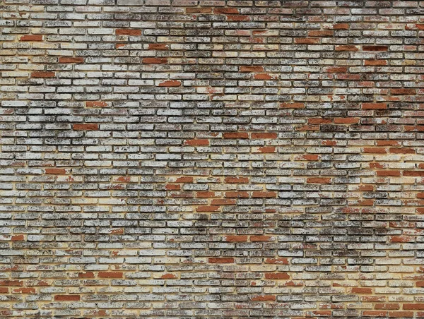 Wall of clay bricks texture background. — Stock Photo, Image