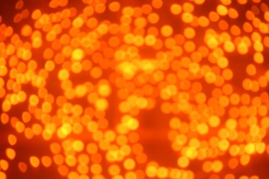 Ufuk altın bokeh ışıklar arka plan