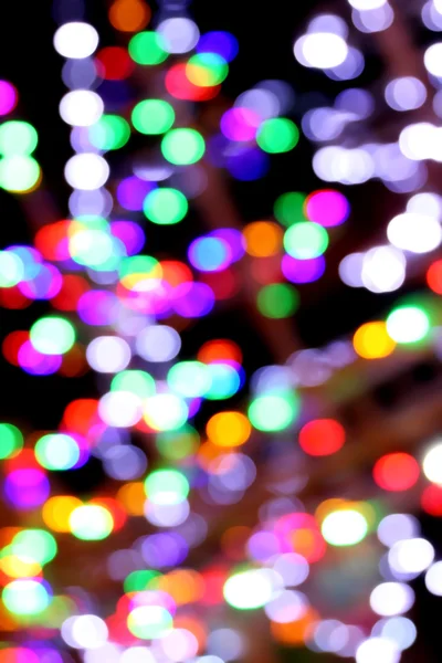 Lumières multicolores fond bokeh. — Photo