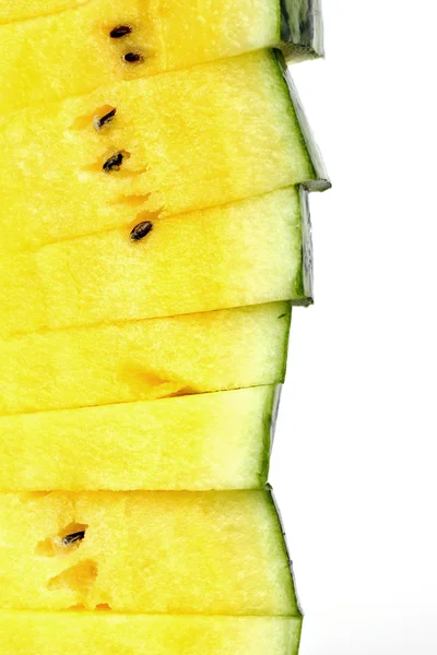 Ein Stapel Wassermelonenscheiben als Hintergrund — Stockfoto