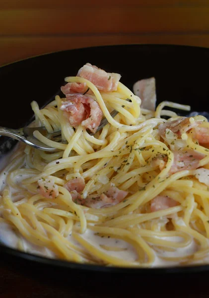 Spaghetti cabonara — Stock Photo, Image