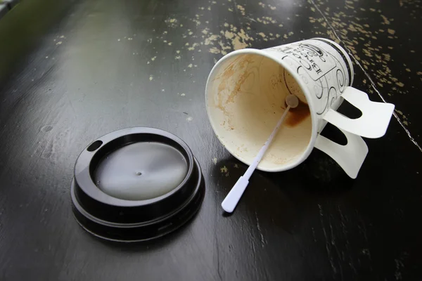Tom smutsiga kaffekopp — Stockfoto