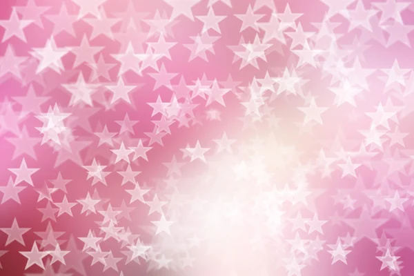 Star on pink and white, abstract bokeh background. — Stock Photo, Image