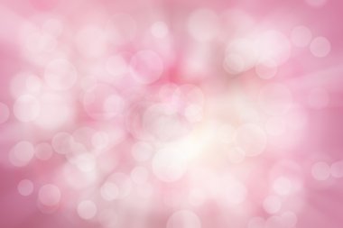 renk ve bokeh arka plan bulanık, pembe ve beyaz soyut.
