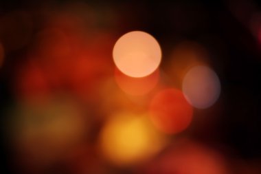 Gece ışık renkli bokeh, arka plan