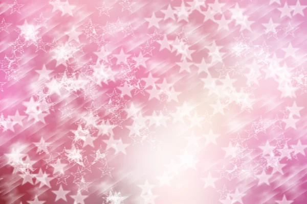 Estrela no fundo bokeh rosa e branco, abstrato . — Fotografia de Stock