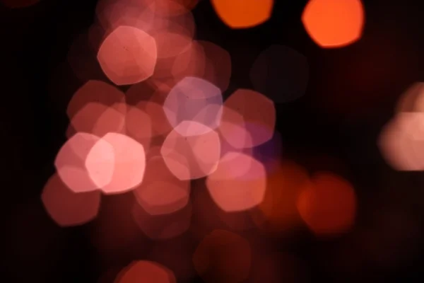 City lights blurred bokeh background — Stock Photo, Image