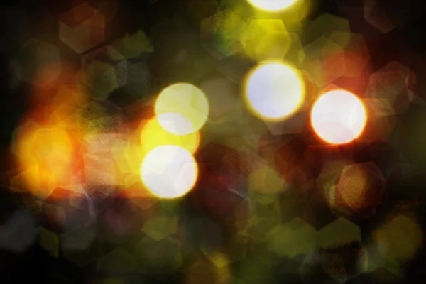 Nacht Licht bunten Bokeh, abstrakten Hintergrund — Stockfoto