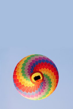 rainbow hot air balloon clipart