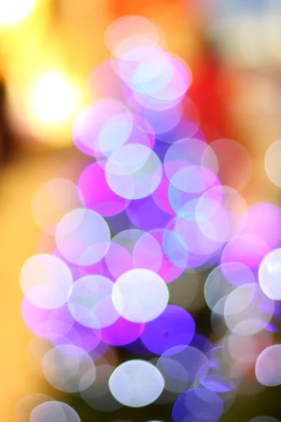 Soyut ışık bokeh Noel arka plan defocused — Stok fotoğraf