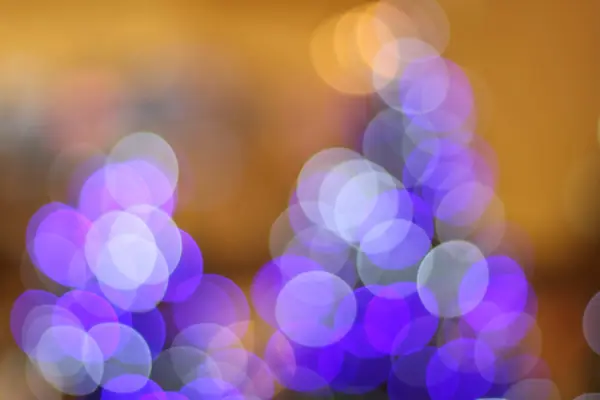 Desfocado abstrato árvore de natal luz bokeh fundo — Fotografia de Stock