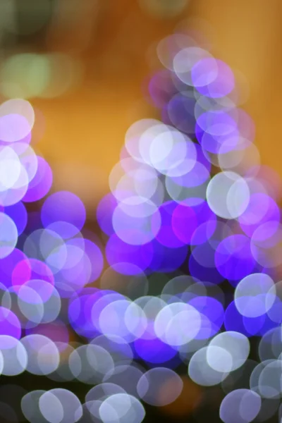Ufuk soyut Noel ağacı ışık bokeh arka plan — Stok fotoğraf