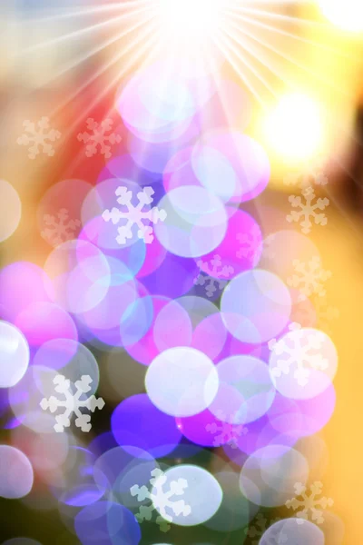 Sfocato luce astratta bokeh sfondo di Natale — Foto Stock