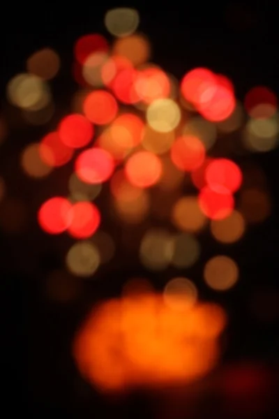 Resumen borrosa luces circulares bokeh, fondo de Navidad . —  Fotos de Stock