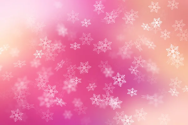 Colorful abstract background with snow flake falling. — Stock Photo, Image