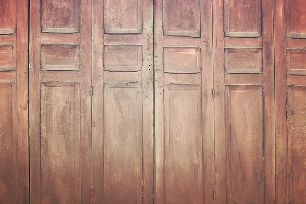 Puerta plegable de madera vintage, imagen de estilo retro . — Foto de Stock