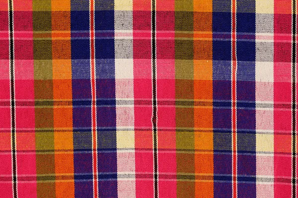 Texture of colorful checked cloth. — Stock Photo, Image