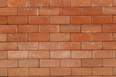 Kırmızı kil tuğla duvar arka plan.
