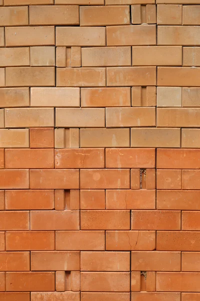 Argile rouge fond de mur de briques . — Photo