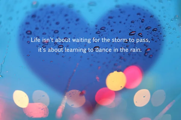 Inspirational Typographic Quote - Life isn 't about waiting for  .. — стоковое фото