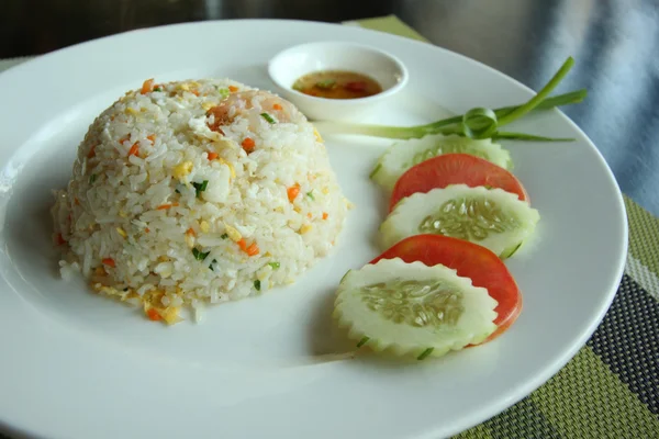 튀긴 라이스 레시피, 태국 음식. — 스톡 사진