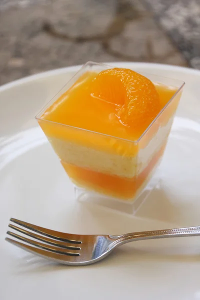 Orange Cake with orange topping.