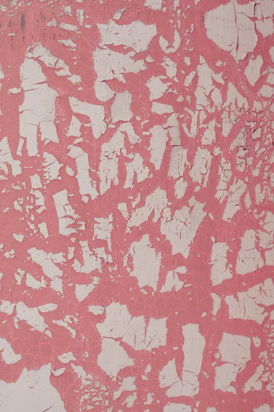 Roze-wit geschilderde muur, grunge achtergrond. — Stockfoto