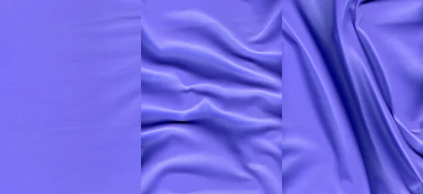 Set of ultramarine leather textures — Stock Photo, Image