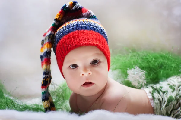 เด็กสวยในหมวก — ภาพถ่ายสต็อก