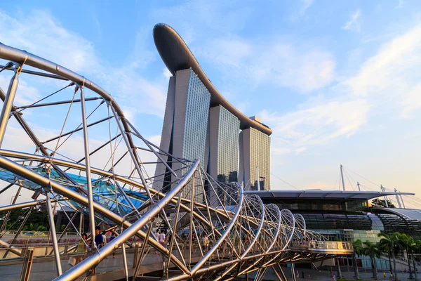 Budovy v městě Singapur, Singapur - 13 září 2014 — Stock fotografie