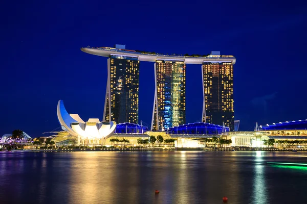 Singapore Cityscape at night — Stock Photo, Image