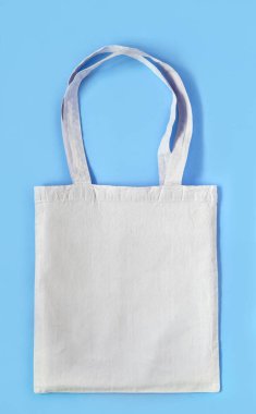 Model tasarım çantası konsepti. Kumaş torbası, fotokopi alanı. Çevre dostu. Sıfır atık.