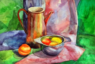 bir çocuğun çizim