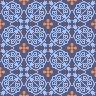 Dekoratif Asyalı Halkın Kusursuz Örnekleri. Asyalı Göçebelerin Süsü: Kırgız, Kazak, Beşir, Tatar, Yakut, Moğol. Kağıt Ürünleri, Tekstil Etnik Vektör İllüstrasyonu.