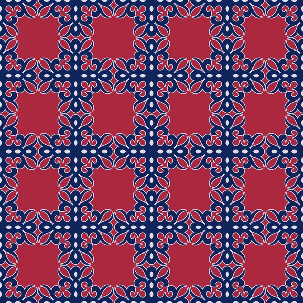 Klassisches Muster Ornament Dekorative Nahtlose Florale Geometrische Muster Für Design — Stockvektor