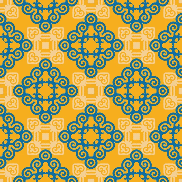 Klassisches Muster Ornament Dekorative Nahtlose Florale Geometrische Muster Für Design — Stockvektor
