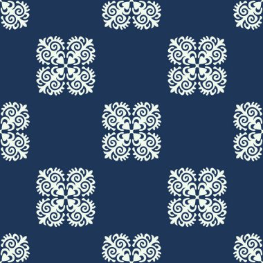 Orta Asya ve Kırgızistan 'daki göçebelerin kusursuz Asya örneği. Göçebe etnik damgası. Asya süslemeleri.