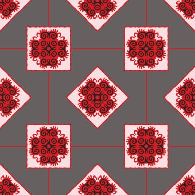 Gradyanı olan klasik desen süslemesi. Tasarım, Duvar Kağıdı, Moda Baskısı, Moda Dekorasyonu, Ev Tekstili, Retro Dekor İçin Kusursuz Geometrik Desen. Vektör.