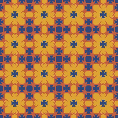 Klasik Şablon Süslemesi, Kusursuz Geometrik Tasarım Şablonu, Duvar Kağıdı, Moda Yazısı, Moda Dekorasyonu, Ev Tekstili, Retro Dekor. Vektör.