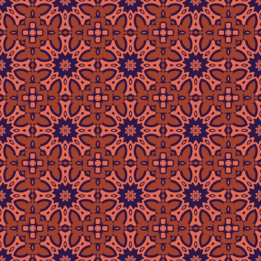 Klasik Şablon Süslemesi, Kusursuz Geometrik Tasarım Şablonu, Duvar Kağıdı, Moda Yazısı, Moda Dekorasyonu, Ev Tekstili, Retro Dekor. Vektör.