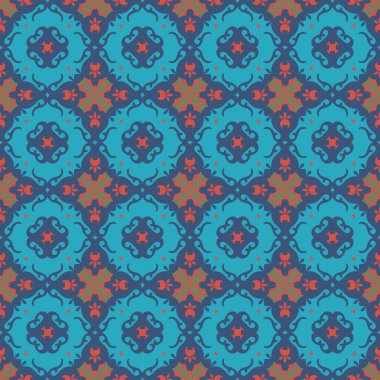 Vektör süslemesiz desen. Etnik tarzda arka plan ve duvar kâğıdı. Vektör illüstrasyonu geçmiş, motifler, tekstil, duvar kağıtları, kumaşlar, hediye ambalajları, şablonlar için kullanılabilir.