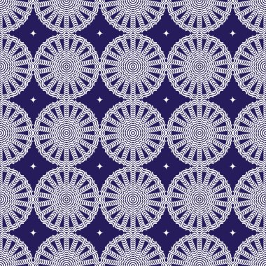 Etnik tarzda yuvarlak süslemeli kusursuz desenler. Soyut çiçek desenlerini çember içine al. Süslü Arabesk Vektör Deseni. Moda Tekstil, Ev Dekorasyonu, Kağıt Ürünleri Etnik Flourish Resimleri