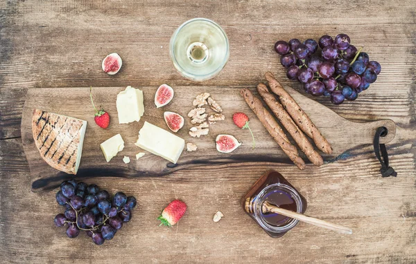 Vin snacks set — Stockfoto