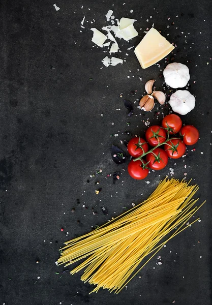 Marco alimenticio, ingredientes de pasta —  Fotos de Stock