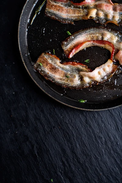 Pan de tocino frito — Foto de Stock