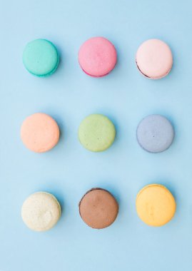 French macaroon biscuits clipart