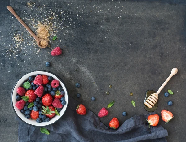 Berry frame with copy space — Stock Photo, Image